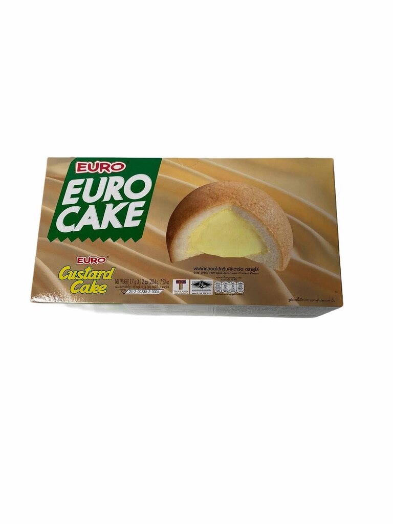 EURO CAKE !!ยูโร่ เค้ก Custard Cake ORIGINAL 1กล่อง/12ชิ้น ราคาพิเศษพร้อมส่ง!! สินค้าคุณภาพเป็นที่นิยมมาก..
