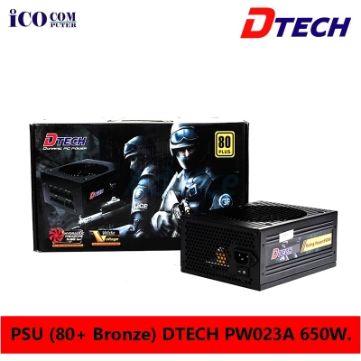 DTECH Power Supply 650W 80+ PSU PW023A