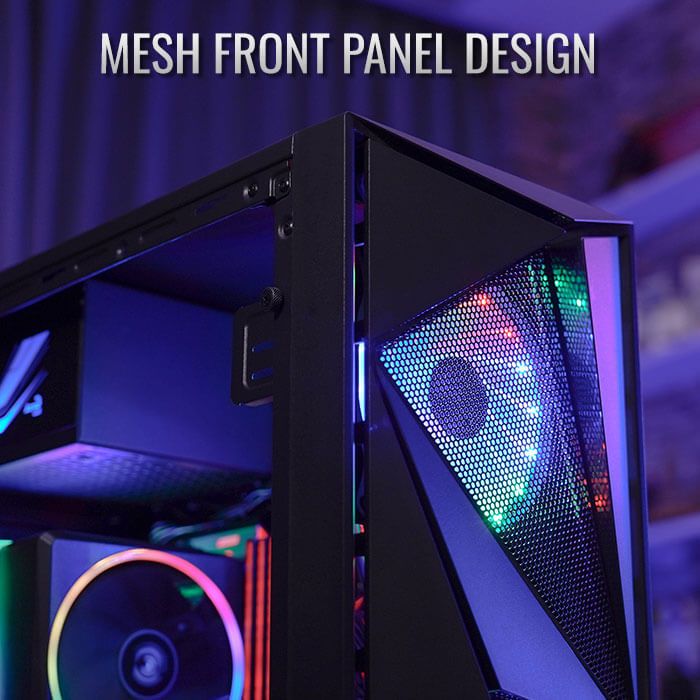 เคสคอมพิวเตอร์ ฝาข้างใส พร้อมพัดลม 2ตัว AEROCOOL COMPUTER CASE GLIDER ...
