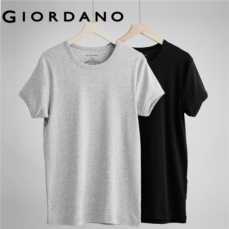 Giordano Men T-Shirts Solid Color Moisture-Absorbed Breathable Tee ...