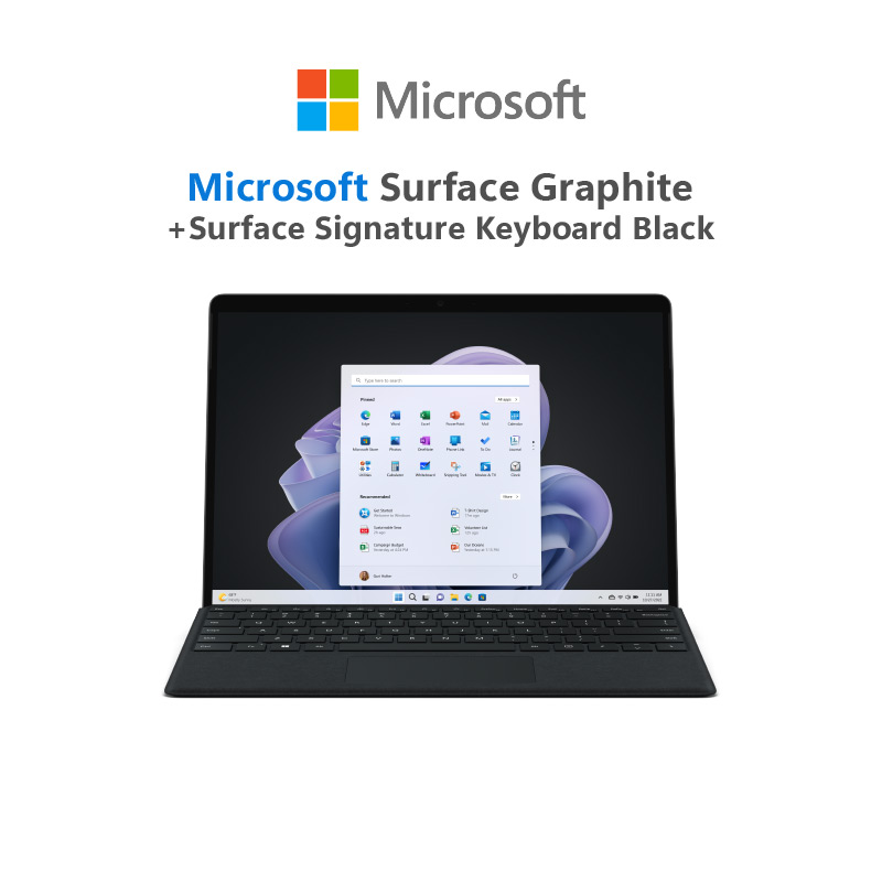 Microsoft Surface Pro 9 i7/16/512 Graphite+Microsoft Surface Sig KB Thai ราคา 67,990 บาท*ส่งฟรี