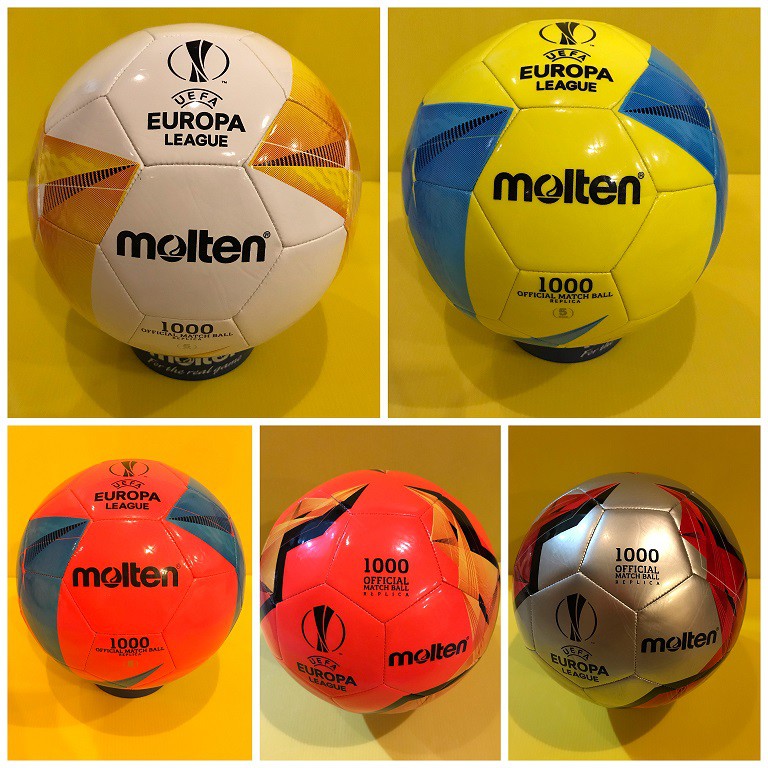 [ของแท้ 100-] ลูกฟุตบอล ลูกบอล Molten F5U1000-K0-F5U1000-G0 เบอร์5 ลูกฟุตบอลหนัง TPU หนังเย็บ EUROPA League