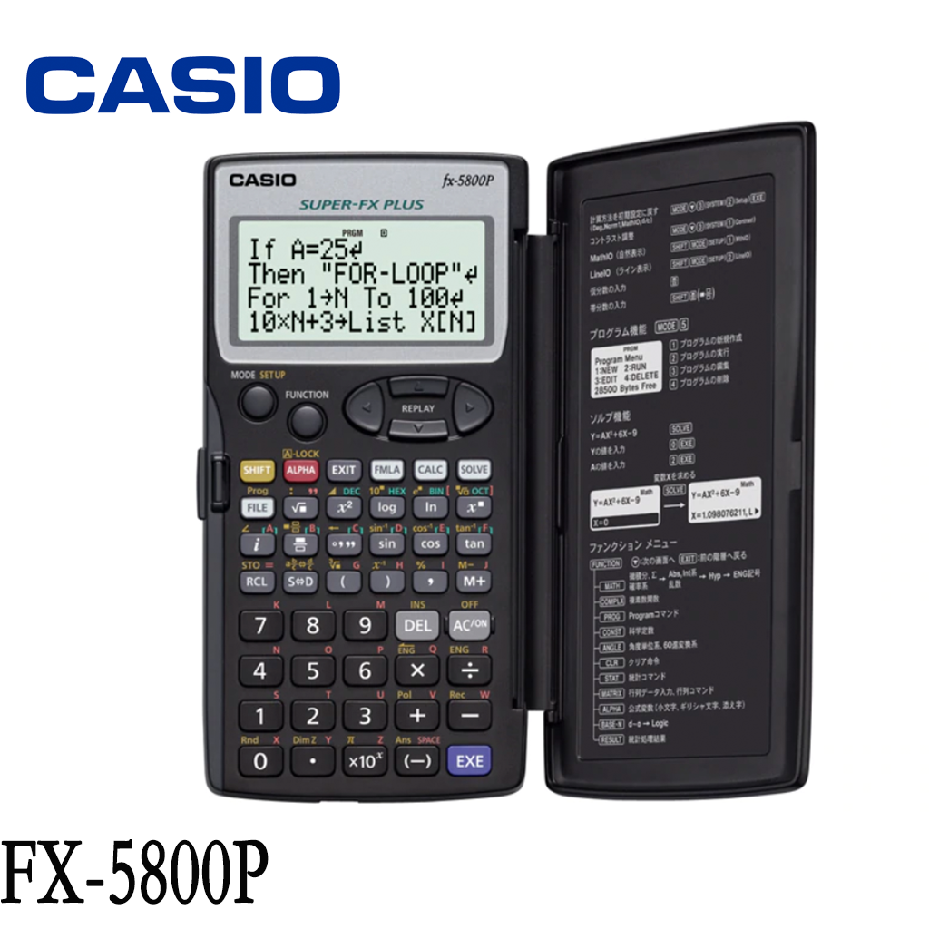 Casio เครื่องคิดเลขวิทยาศาสตร์คาสิโอ fx-5800P ของใหม่ ของแท้ ประกันศูนย์เซ็นทรัลCMG2 ปี จากร้าน M&F888B