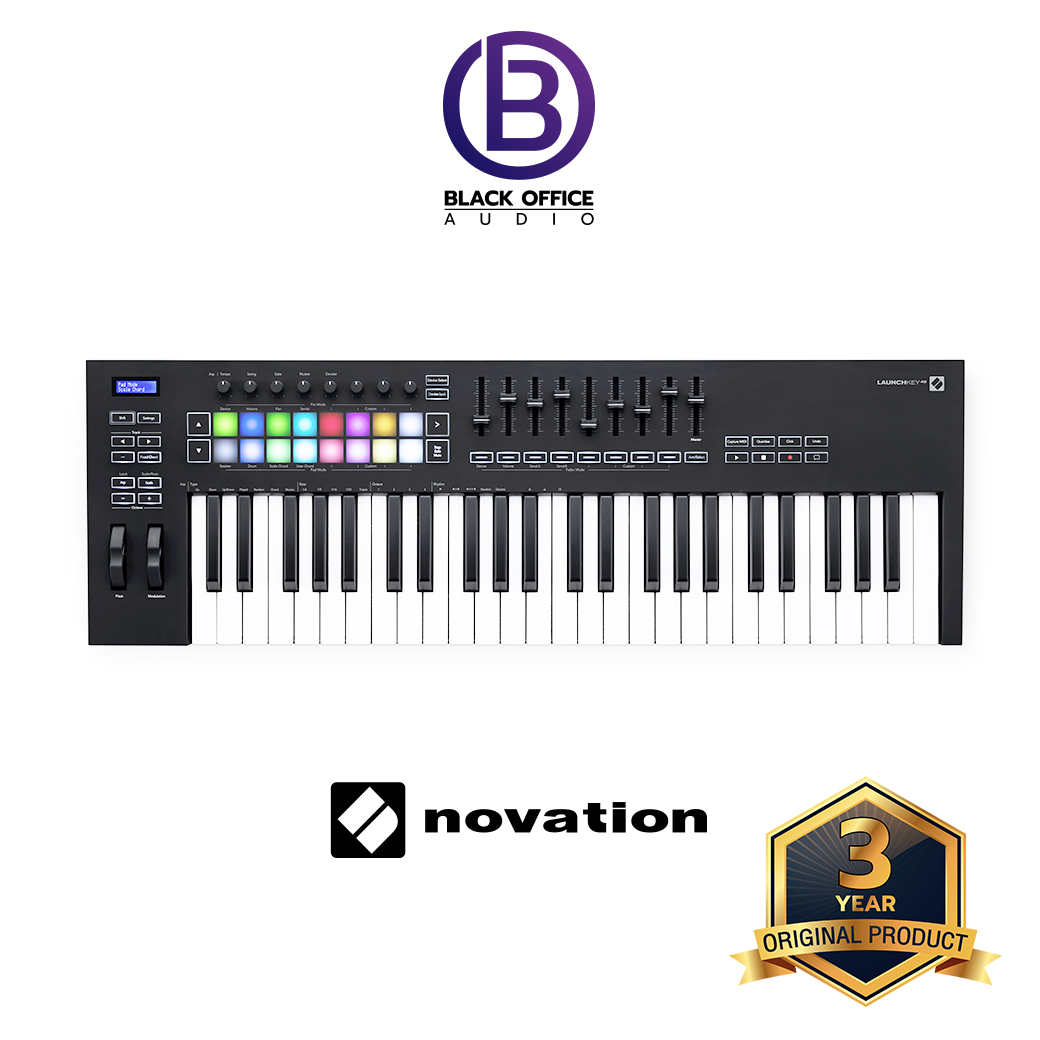 Novation LaunchKey 49 MK III มิดี้ คีย์บอร์ด / ทำเพลง / ทำบีท / Midi Keyboard / Midi Controller (BlackOfficeAudio)
