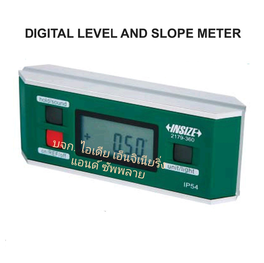 ระดับน้ำดิจิตอล กันน้ำ IP54 Digital Level And Slope Meter INSIZE 2179