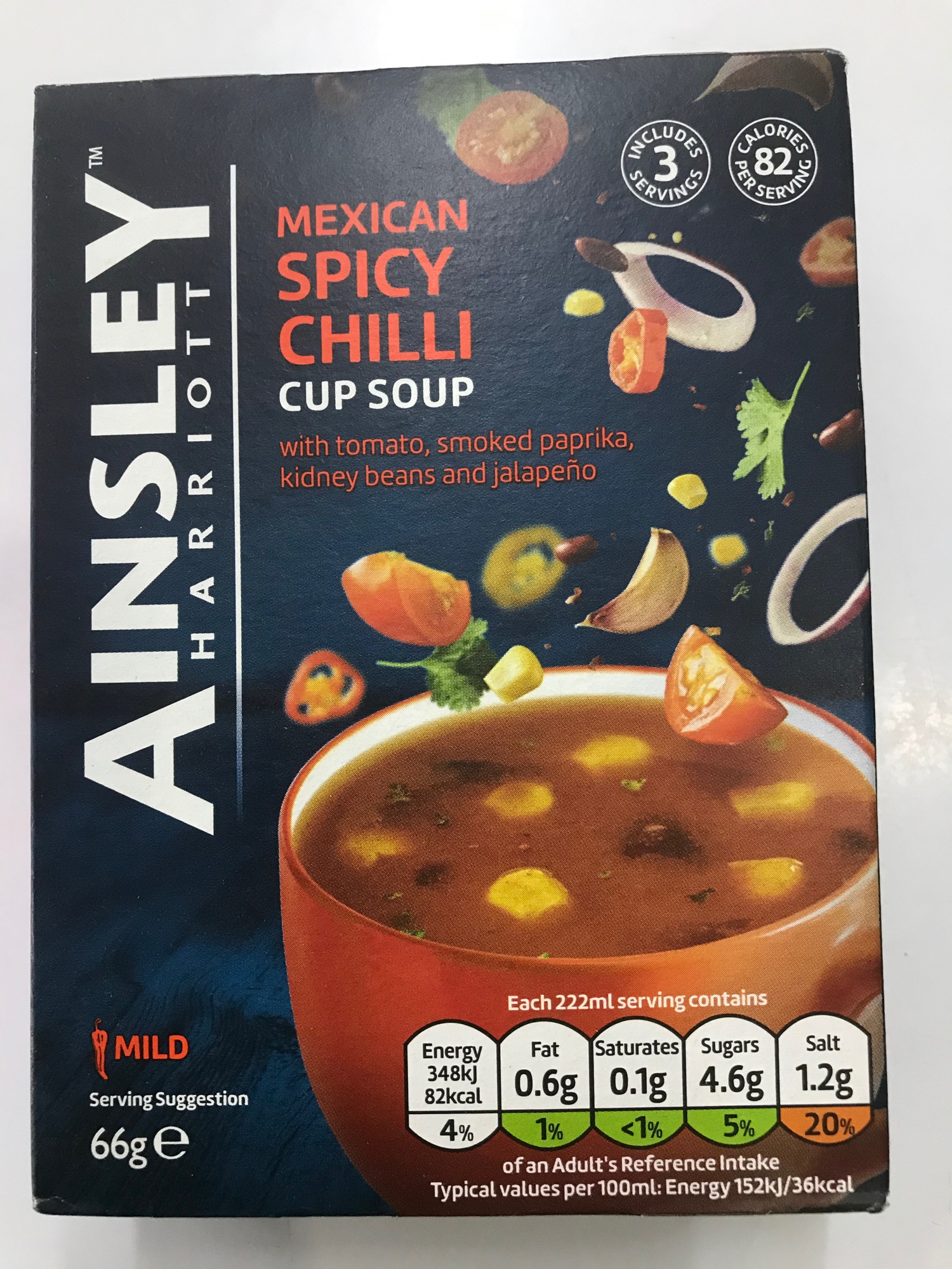 Ainsley Harriott Mexican Spicy Chilli Cup Soup 66g