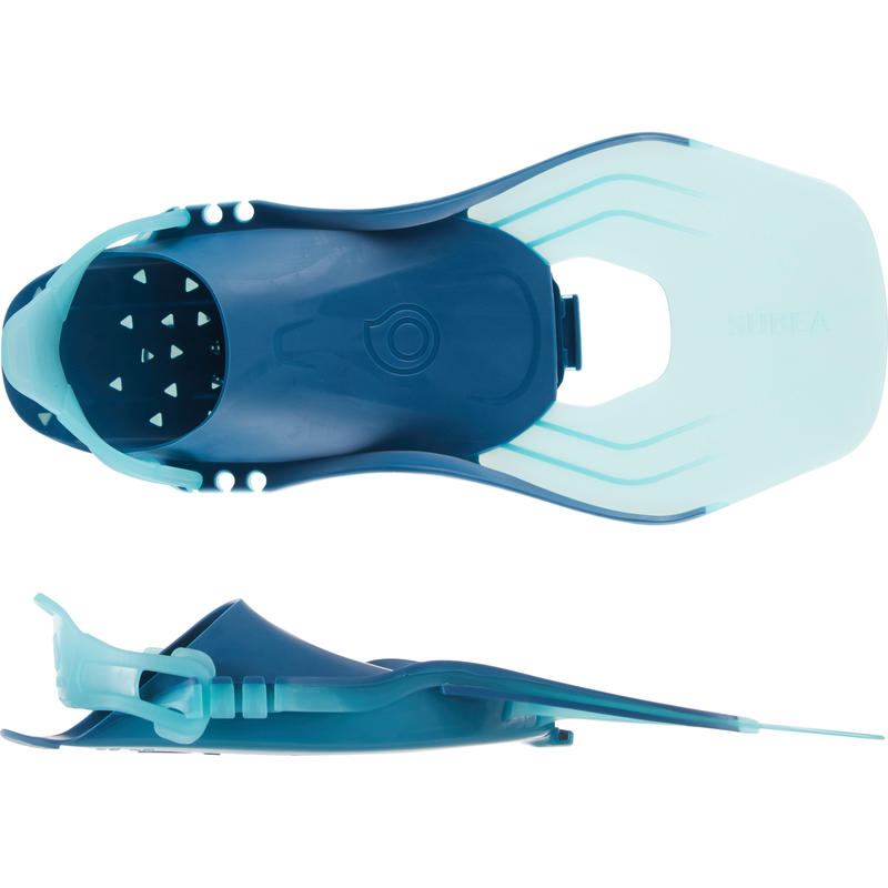 SUBEA ตีนกบสำหรับดำน้ำตื้น แบบปรับไซส์ได้ SNK 100 JR Snorkelling Fins Turquoise Adjustable