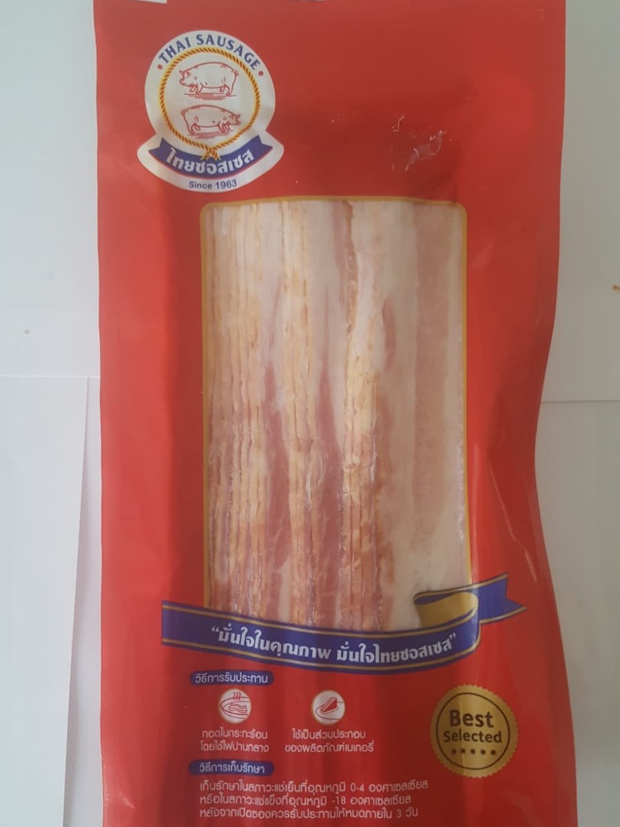 TGM  Bacon (for cooking, BBQ & more) 1 kg sliced เบค่่อนรมควัน