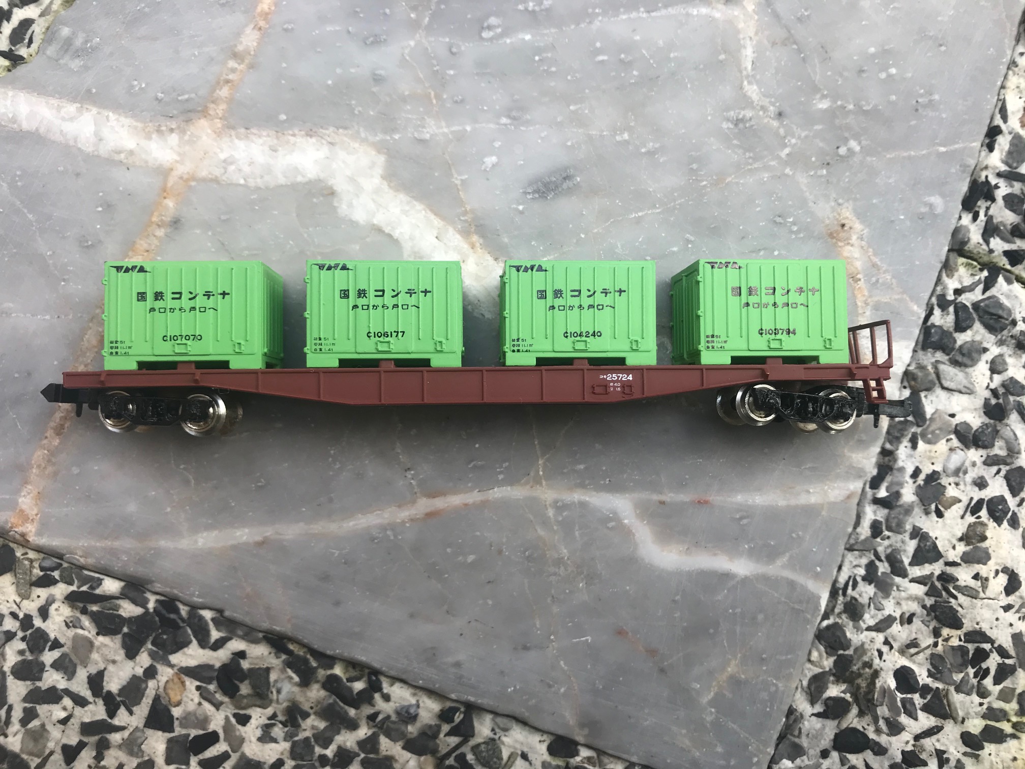 Brand new Tomix N Scale Container Wago Koki with 4 Containers