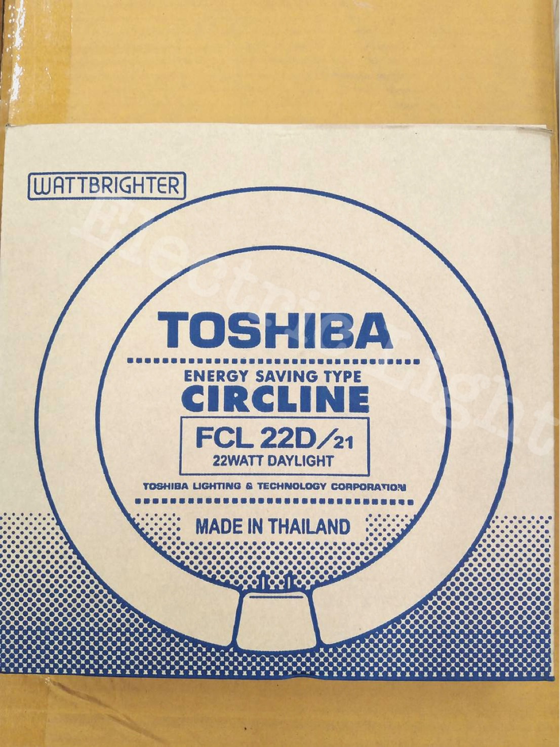 TOSHIBA หลอดนีออนกลม หลอดไฟ หลอดฟลูออเรสเซนต์ FCL 22D  22W แสงขาว