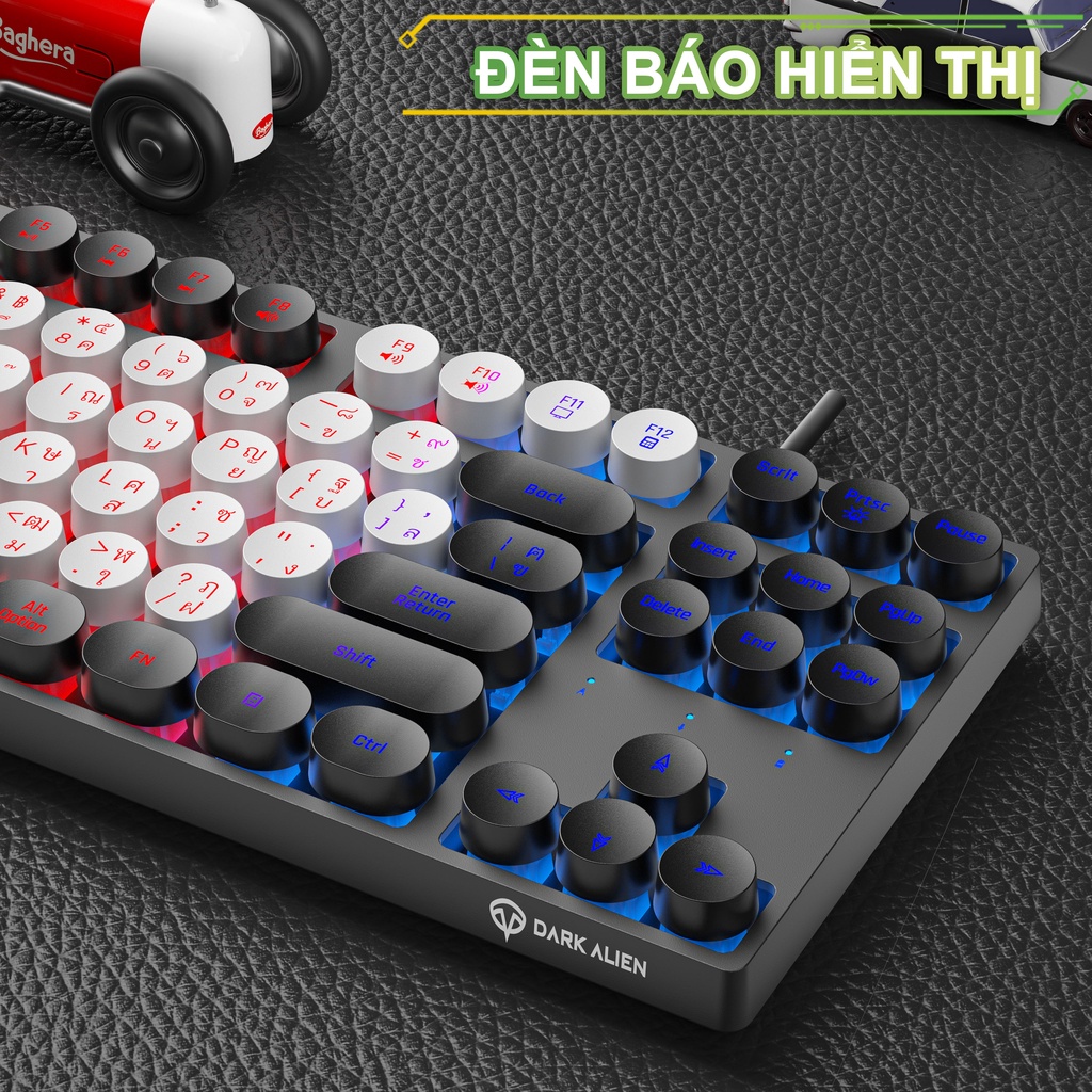 Alien Keybroad Dark Alien DK100 mechanical keyboard 80 คีย์บอร์ดมีไฟ คีบอร์ดเกมมิ่ง ...