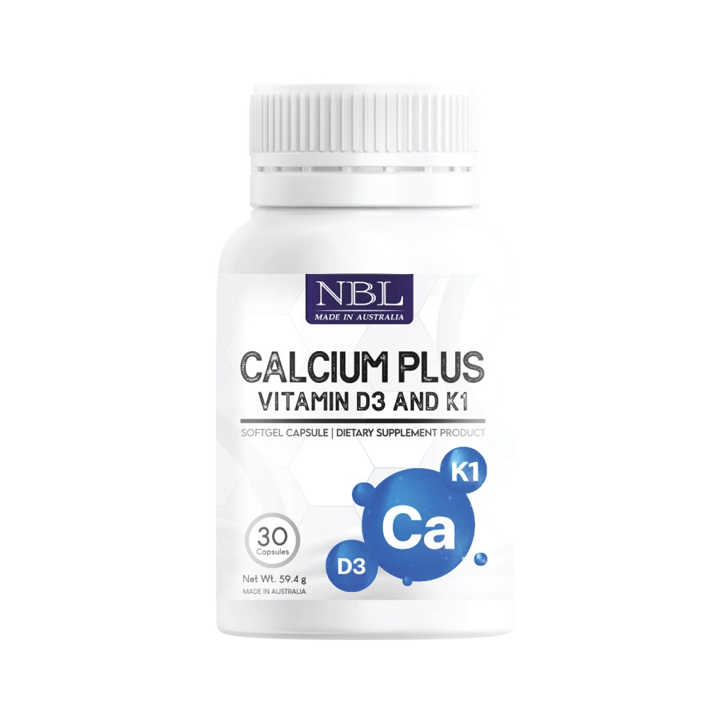 NBL Calcium Plus Vitamin D3 & K1 (30 Capsules) Lazada.co.th