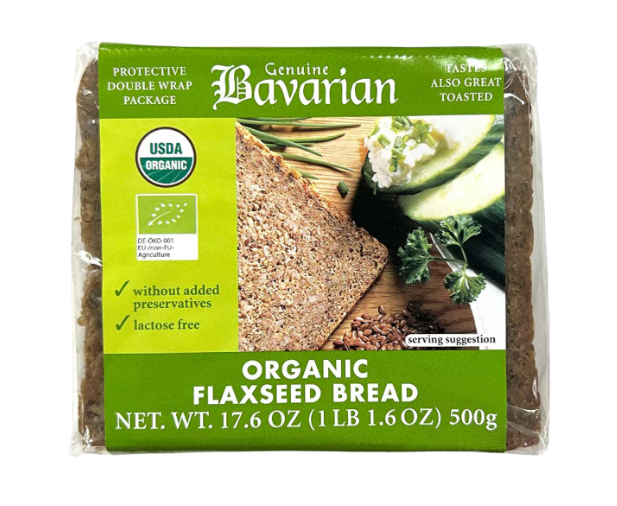 🔥new Product🔥 Organic Flaxseed Bread Bavarian 500g Th