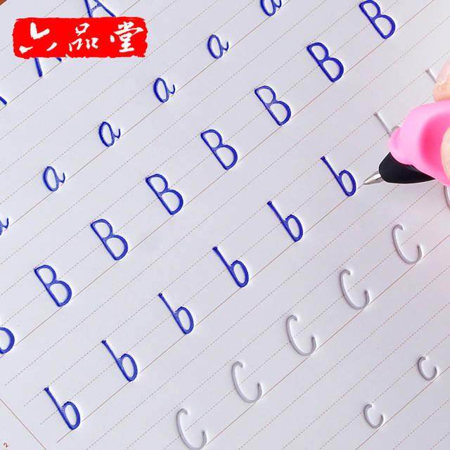 1 Pcs English Calligraphy Copybook For Kids Children Write Beautiful English Quickly Exercises Calligraphy Books -HE DAO