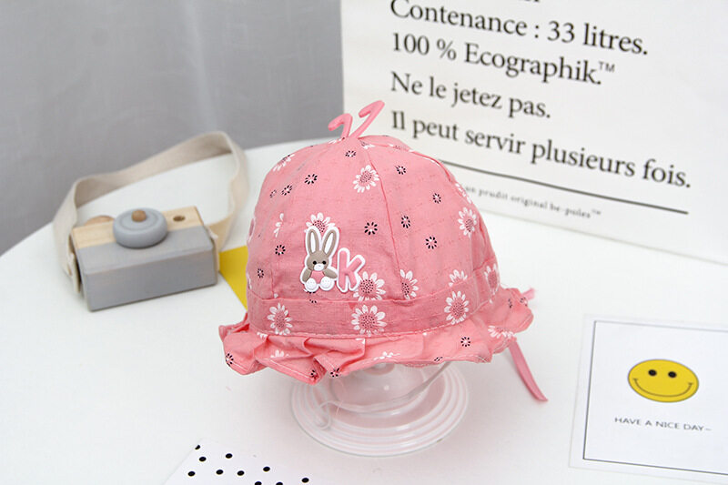 พร้อมส่ง!! หมวกเด็กอ่อน หมวกเด็กเล็กน่ารักๆ หมวกปีกเด็กเล็กมียางยืดรัดคาง ปรับใหญ่เล็กได้ สำหรับเด็ก 0-6 เดือน M2