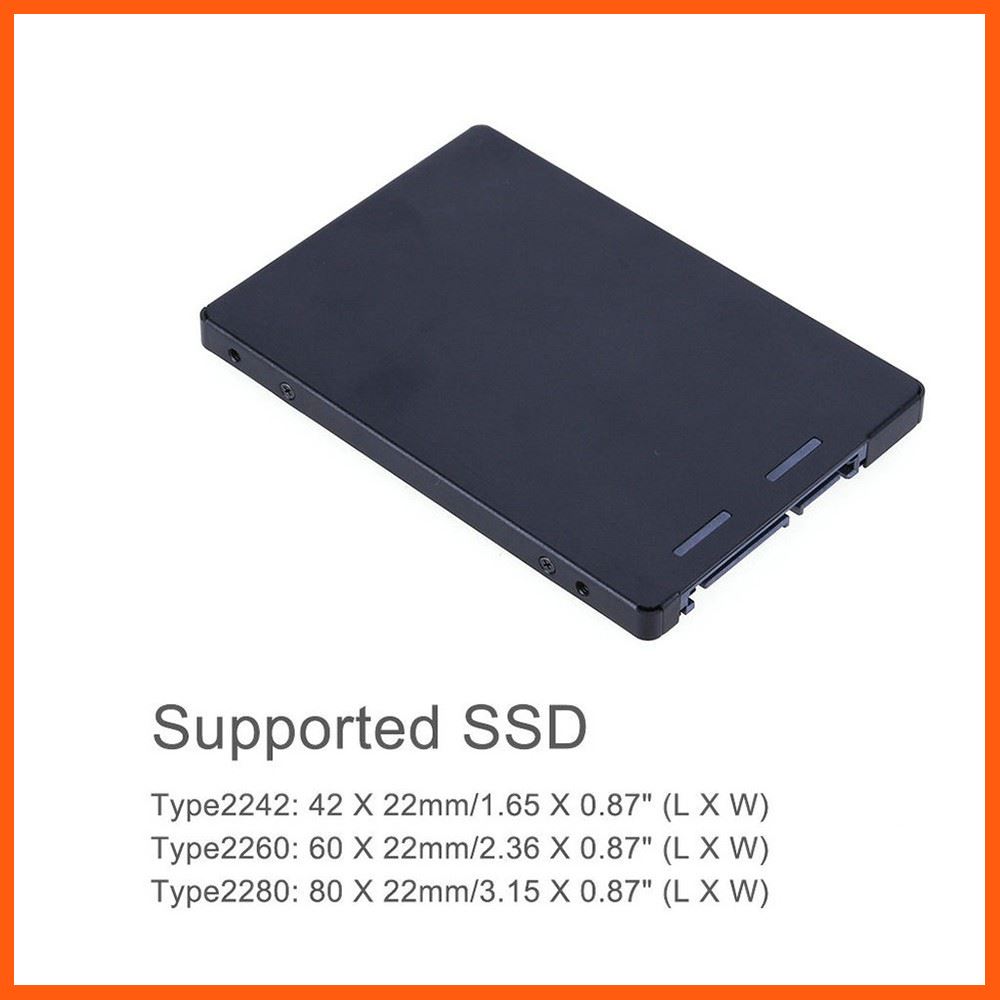 ✨✨#BEST SELLER?? Half YEAR SALE!! (S103-1N-2) B key M.2 NGFF to 2.5 SATA 3.0 SSD Adapter/Enclosure(สำหรับ m.2sataเท่านั้น ไม่รองรับNVME) เคเบิล Accessory สาย หูฟัง usb ตัวรับสัญญาณ HDMI เสียง TV ระบบสี แสง จอถาพ บันเทิง