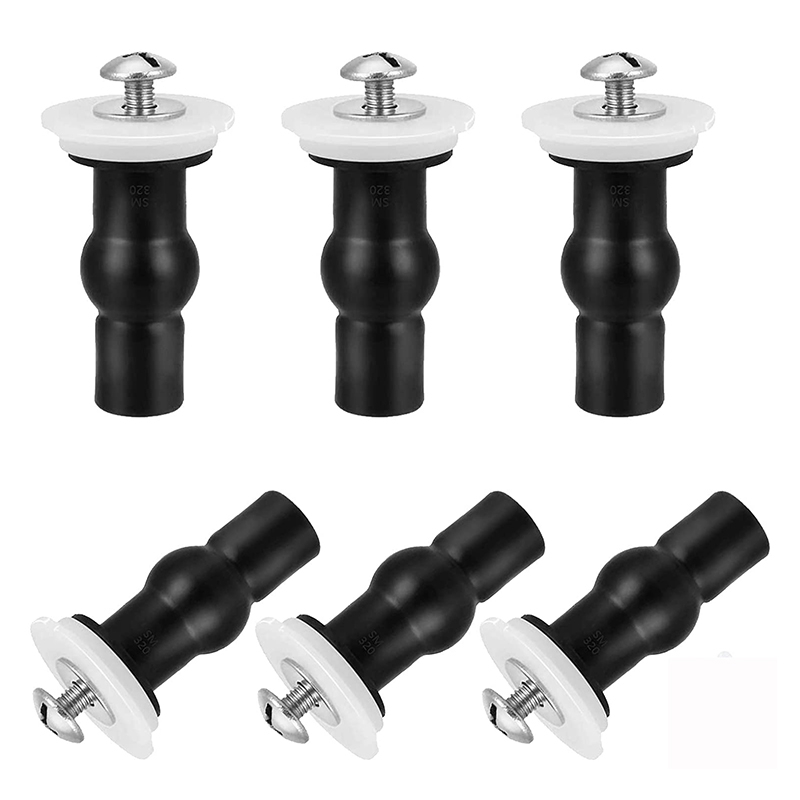 Toilet Seat Screws,Universal Expanding Rubber Screw Top Fixing Hinges Fitting WC Blind Hole