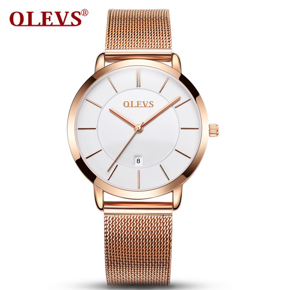 【การจัดส่งในประเทศไทย】OLVES นาฬิกาสำหรับผู้หญิง นาฬิกาควอทซ์ กันน้ำ นาฬิกาแฟชั่น นาฬิกาเรียบหรู