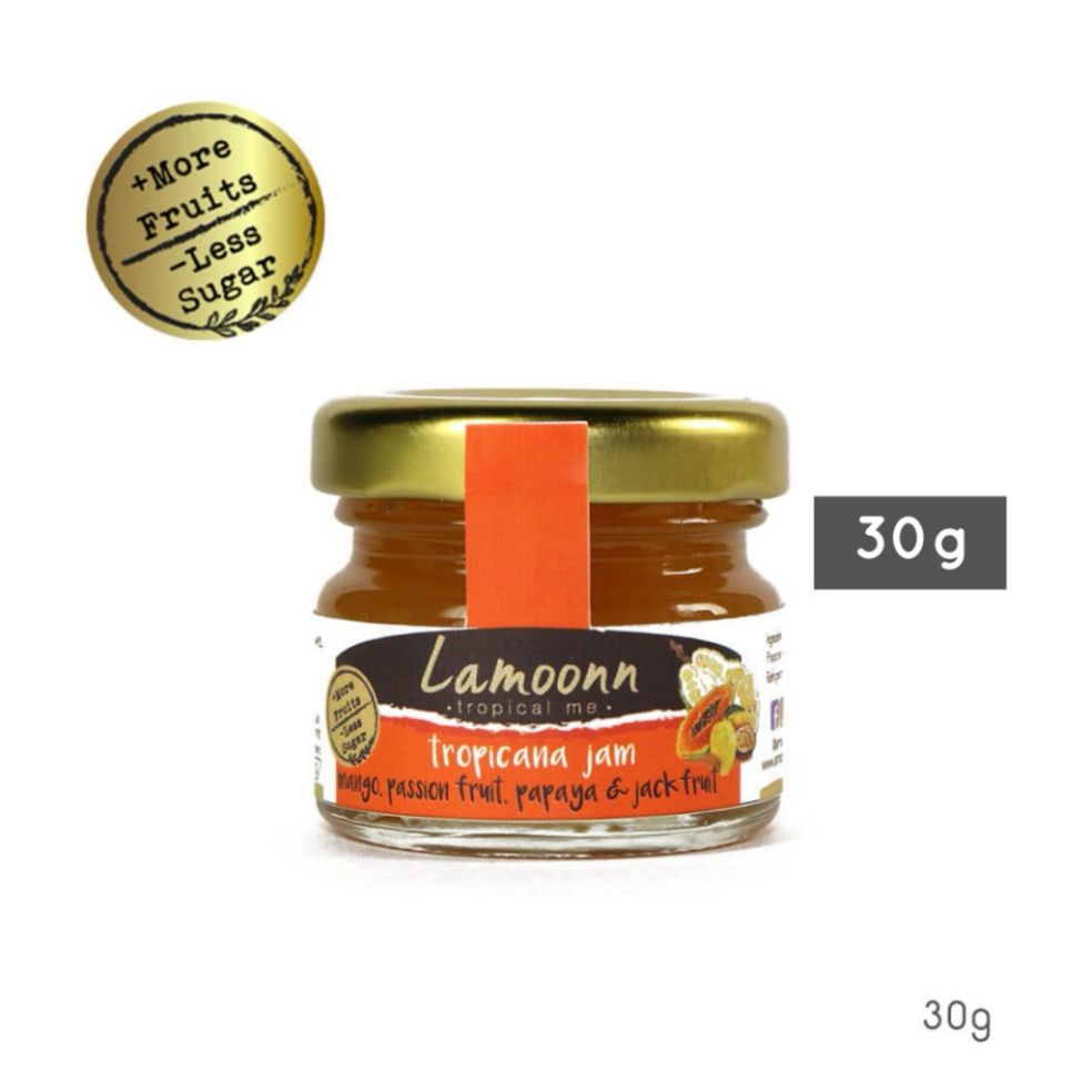 LamoonnJam // แยมมะม่วง เสาวรส ขนุน มะละกอ Tropicana Jam // **Low Sugar น้ำตาลต่ำ**  ขนาดเล็ก 30g //แยมละมุน