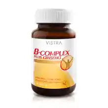 ภาพขนาดย่อของภาพหน้าปกสินค้าVistra B complex plus ginseng (30เม็ด) วิสทร้า วิตามินบี รวม ผสมโสม จากร้าน B-FIT & WELL บน Lazada ภาพที่ 1