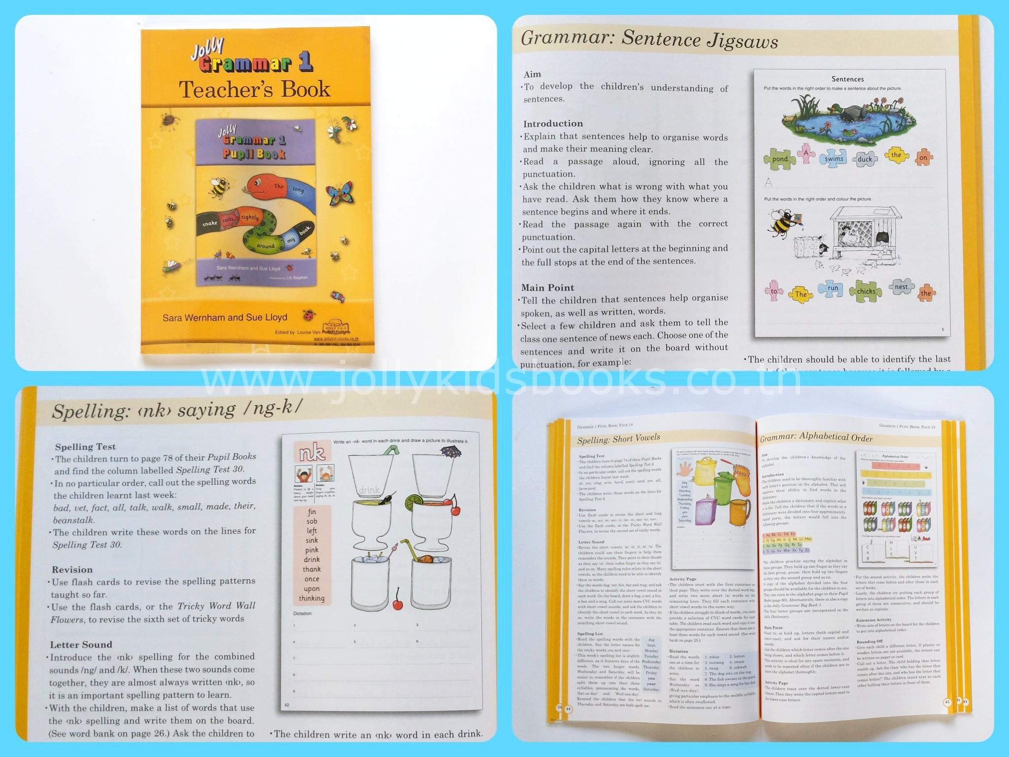 Grammar 1 Teachers Book (Jolly phonics) - Jolly Kid Fun - ThaiPick