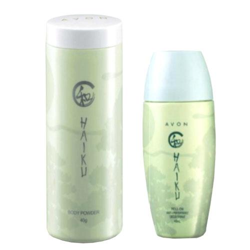 Avon Haiku Roll-On And Powder แป้งน้ำหอม และโรลออน เอวอน ไฮกุ