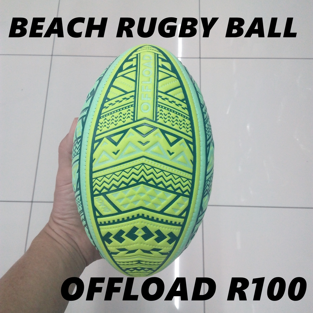รักบี้ ลูกรักบี้ ชายหาด ลูกบอลชายหาด BEACH BALL RUGBY WATER BALL OFFLOAD รุ่น R100 Midi Maori