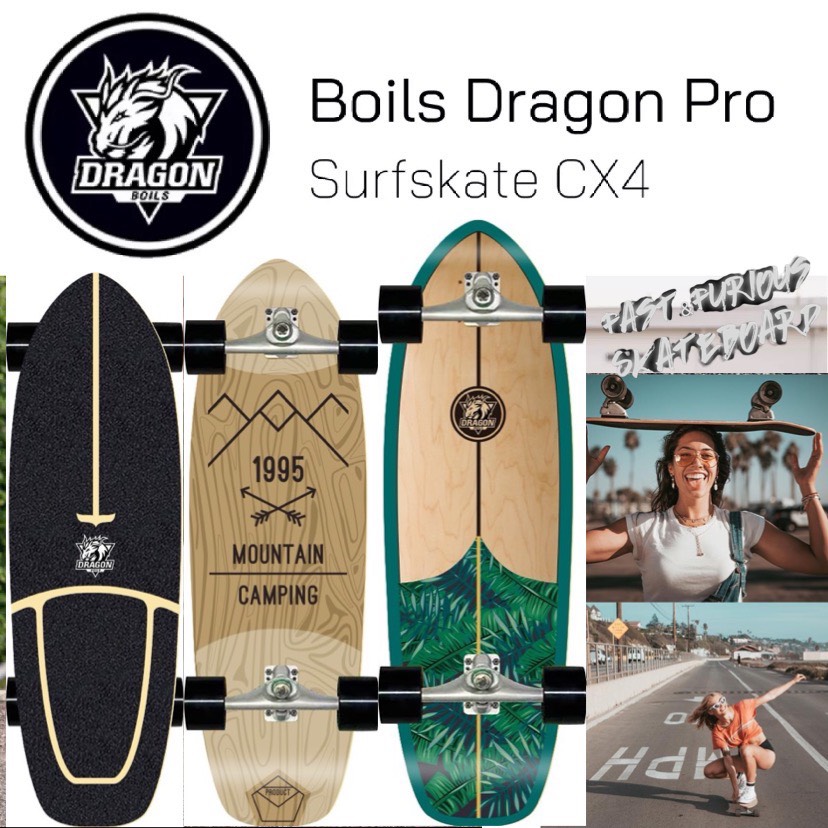 boils dragon pro surfskate cx4 surf skateboard