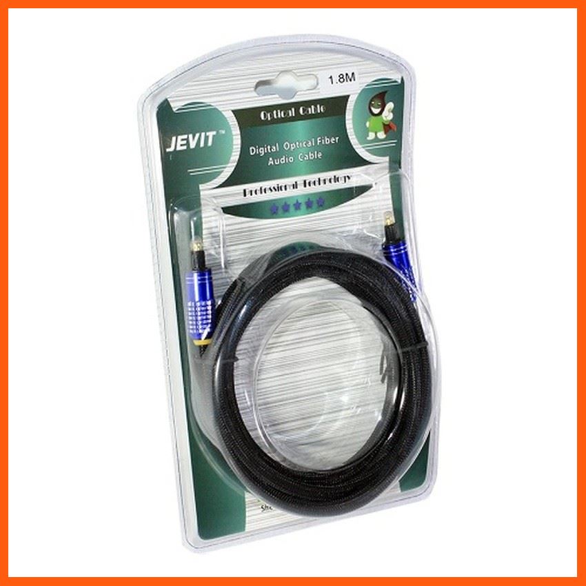 Best Quality JEVIT สาย Optical Audio Jevit - Digital Optical Fiber Audio Cable แบบสายถักอย่างดี อุปกรณ์คอมพิวเตอร์ Computer equipment สายusb สายชาร์ด อุปกรณ์เชื่อมต่อ hdmi Hdmi connector อุปกรณ์อิเล็กทรอนิกส์ Electronic device