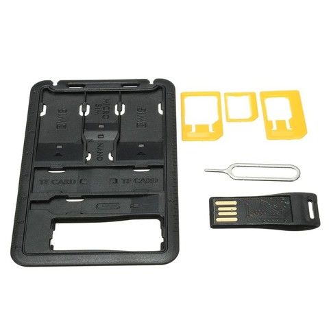 Ultra-Thin sim Card Wallet Recovery Card Box Mobile Phone Card Holder ...