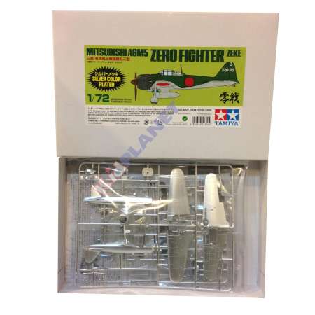 10316  1/72 Mitsubishi A6M5  Zero Fighter (ZEKE) Silver Plated