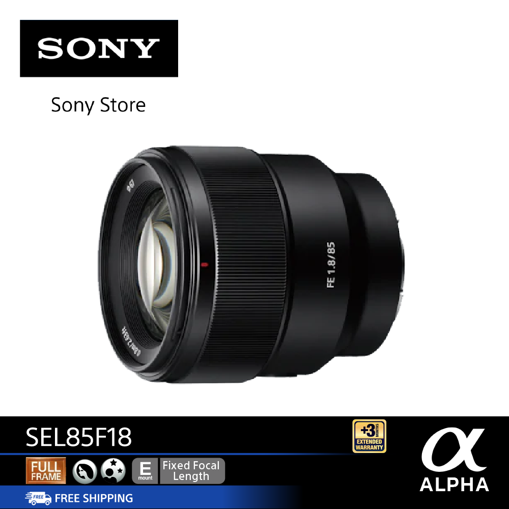 SONY SEL85F18 Sony Lens Full Frame Portrait-perfect sharpness and bokeh