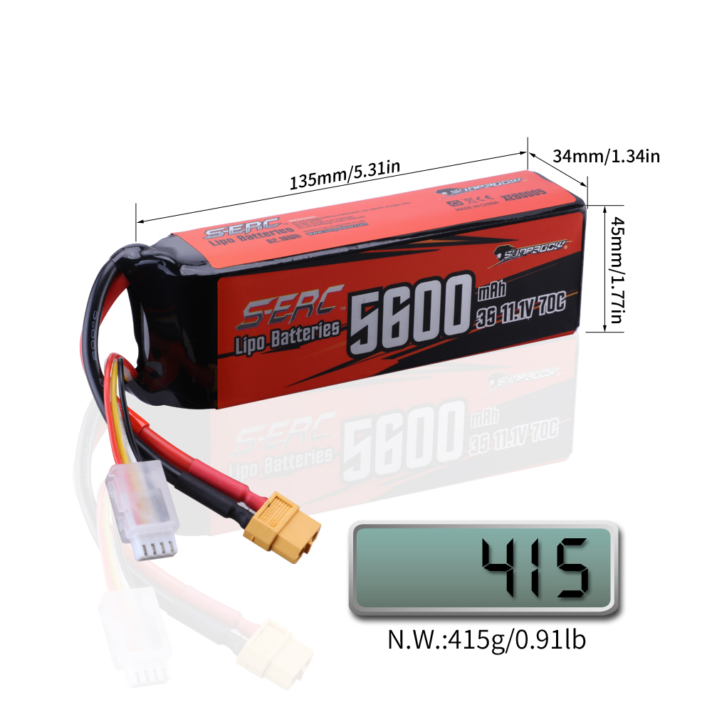 Local Stock RC พร้อมส่ง แบตเตอรี่ลิโพ แบตลิโพ 3S(เซลล์) 11.1V 5600mah