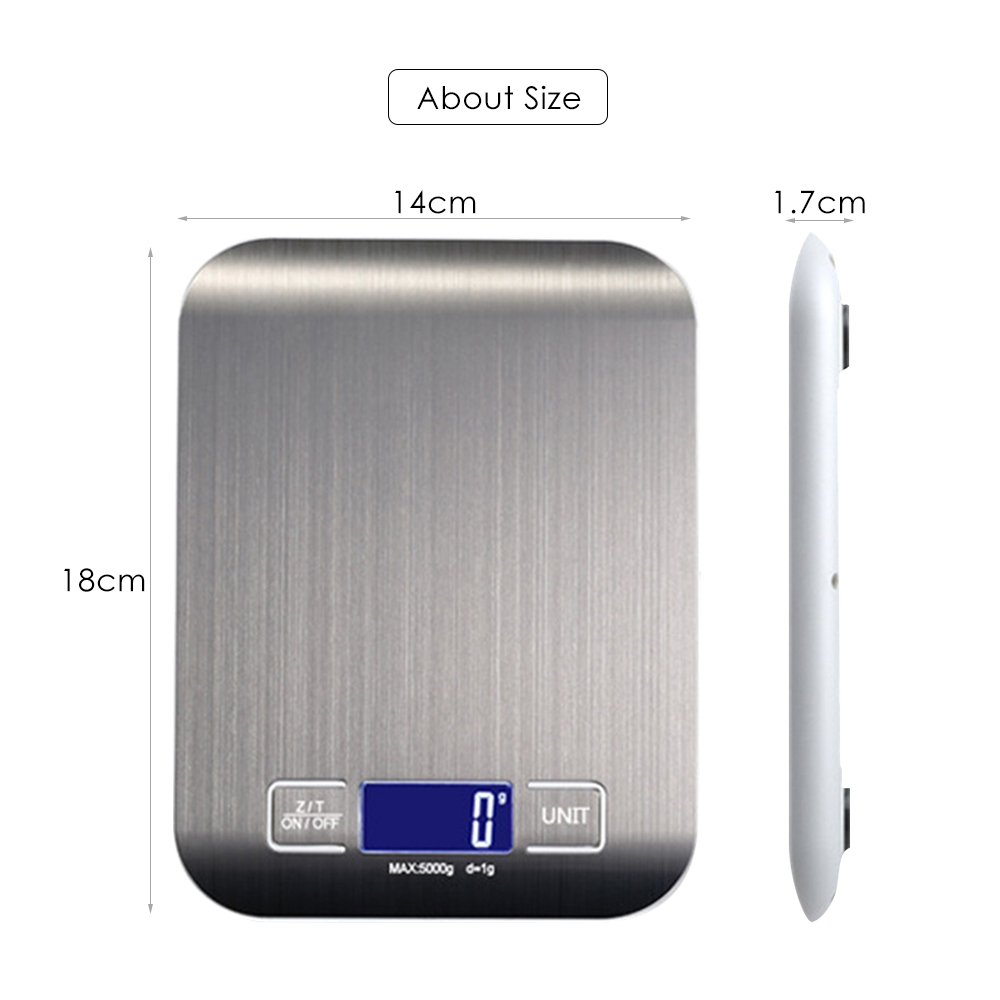 Stainless Steel Electronic Scale Compact Digital Kitchen Scale Home Food Postal Mailing