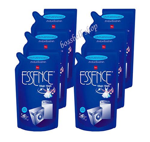 Essence เอสเซ้นซ์  น้ำยาซักผ้า majic wash สำหรับเครื่องซักผ้า ขนาด 700 มล. (แพ็ค 6 ถุง)