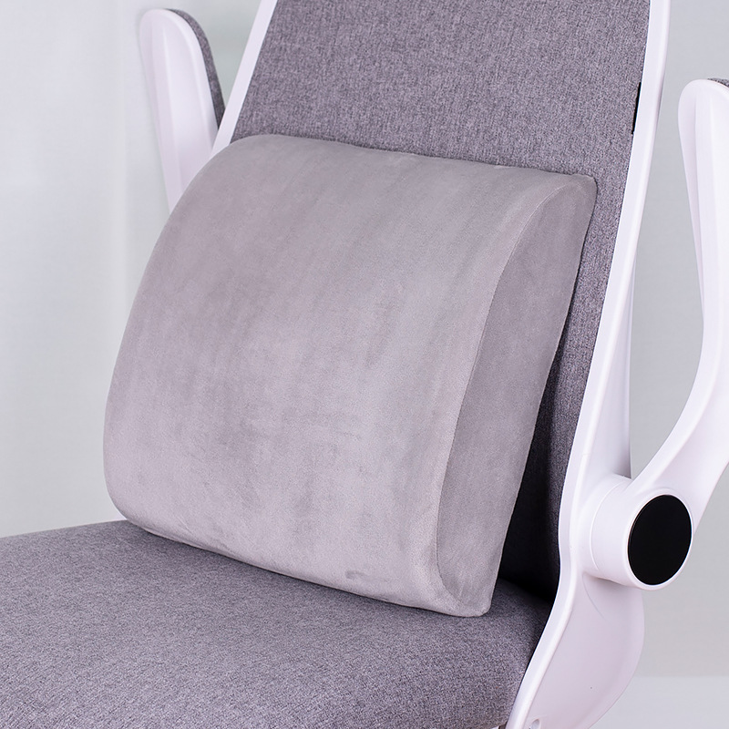 Plush Lumbar Cushion Memory Foam Office Household Sofa Backrest Pillows