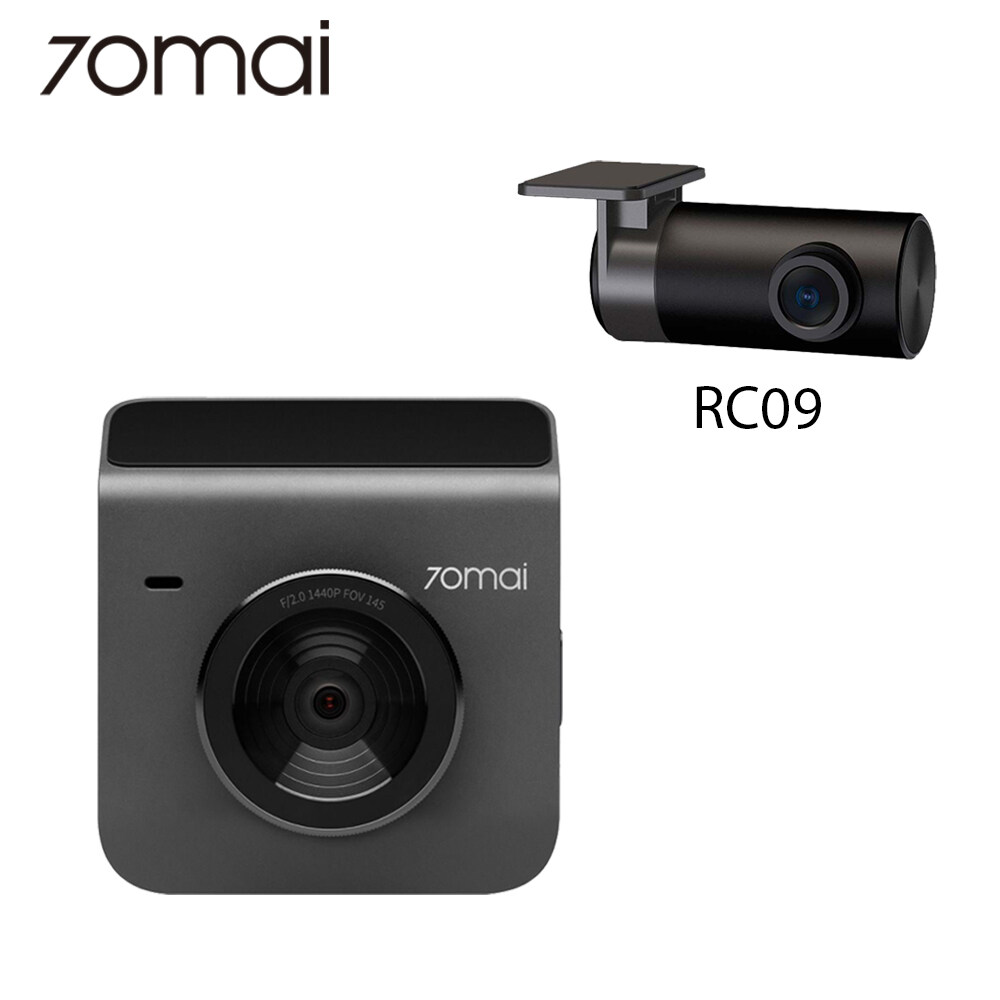 70mai Dash Cam A400 + Rear Camera (RC09) เครื่องบันทึกการขับขี่ 70mai รุ่น A400 + กล้องหลัง RC09 ชุดบันทึกการขับขี่คมชัด 1440p มุมมอง 145 องศา By Mac Modern