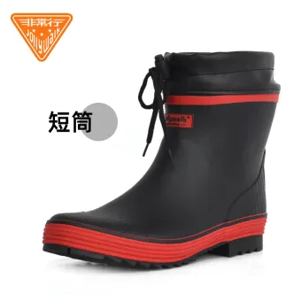 slip on rubber boots