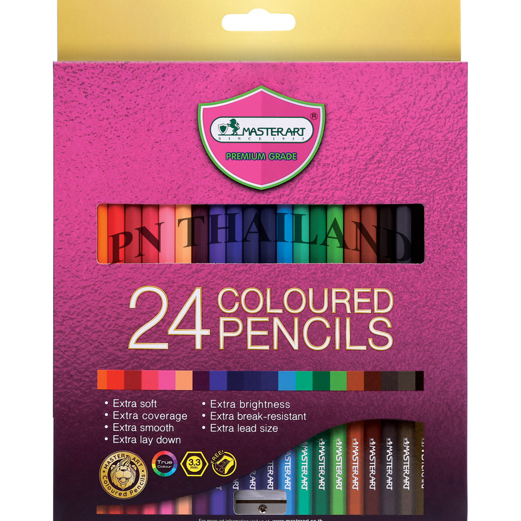 Master Art มาสเตอร์อาร์ต ดินสอสี สีไม้ 24 แท่ง 24 สี รุ่นมาสเตอร์ซีรี่ย์(MASTER SERIES)