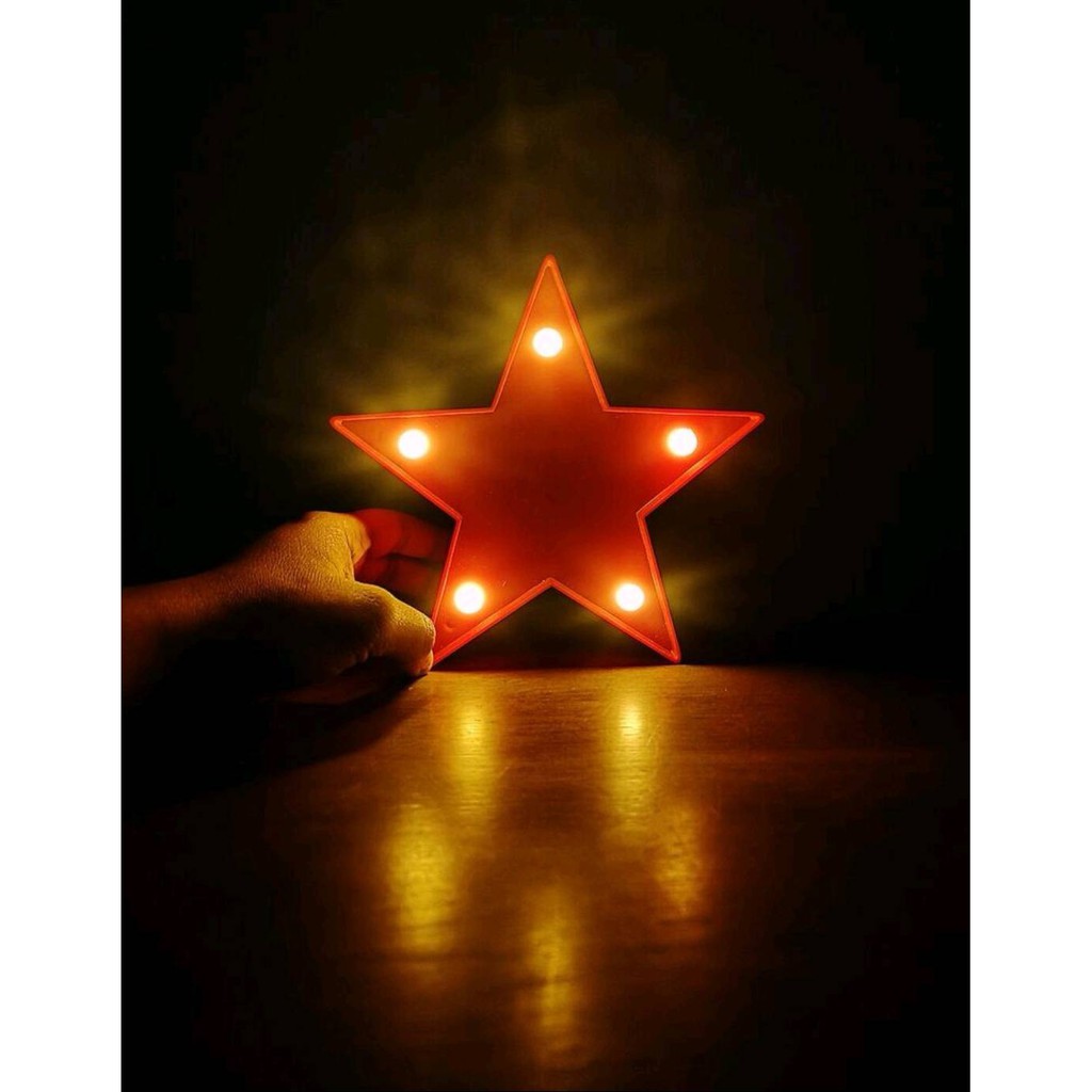 โคมไฟ LED ดาว(star) สีแดง ใช้ถ่าน แถมถ่านฟรี (พร้อมส่ง)A75