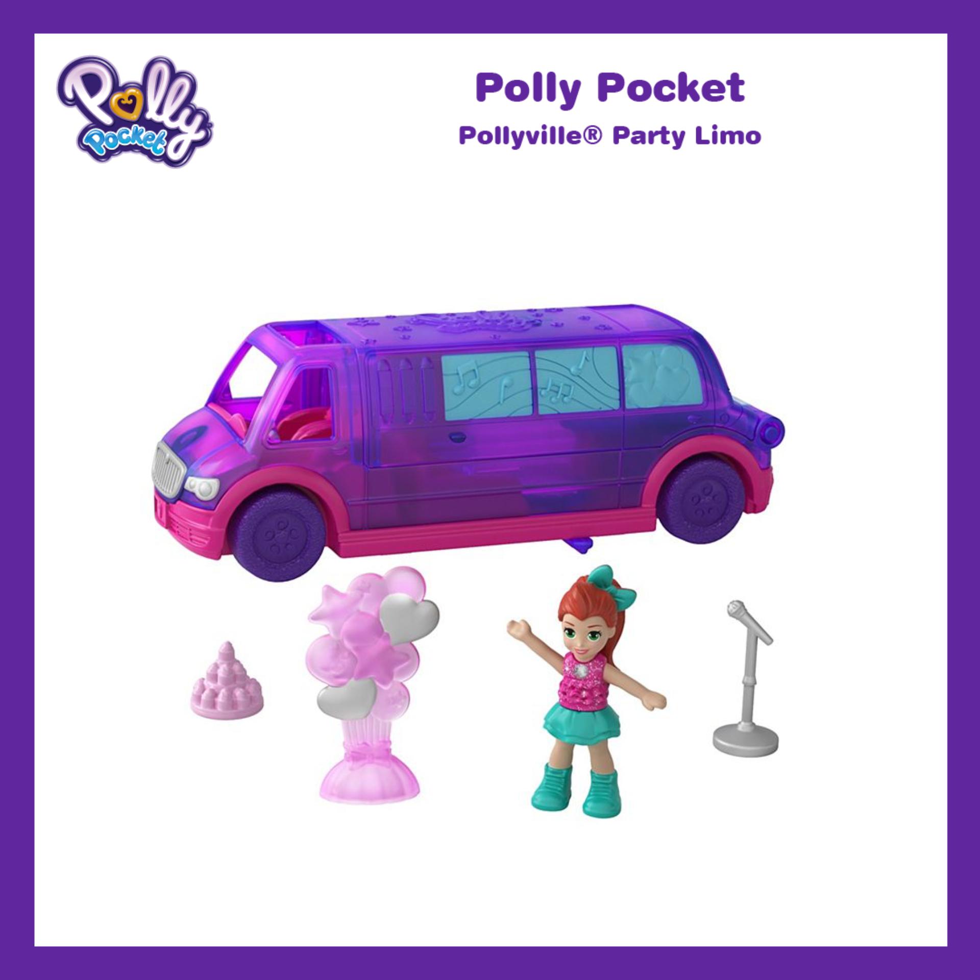 Polly Pocket® Pollyville® Party Limo ตุ๊กตา พอลลี่ พ็อคเก็ต พอลลี่วิลล์ ปาร์ตี้ ลิโม่ รถลีมูซีน ของเล่น ของเล่นเด็ก