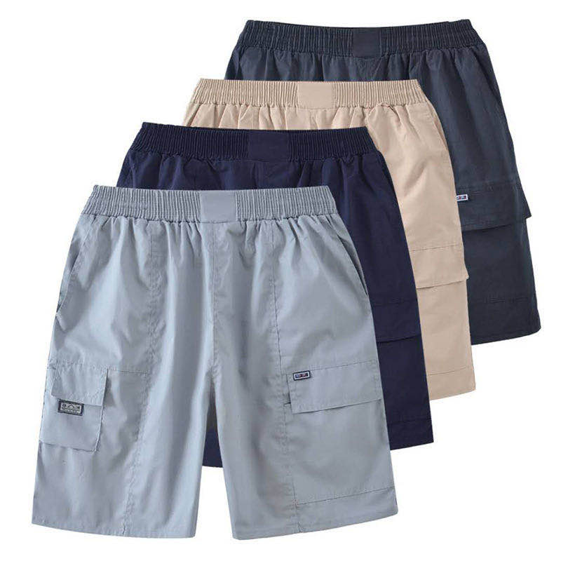 กางเกงขาสั้นผู้ชายกางเกงขาสามส่วนผ้าดีเย็บสามตะเข็บไม่ขาดเป้าง่าย Free size