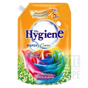 สินค้า น้ำยาปรับผ้านุ่มไฮยีนเข้มข้นกลิ่นแฮปปี้ซันชายน์สีส้ม 1150 มล (แบบหัวจุก) Hygiene Expert Care - Happy Sne