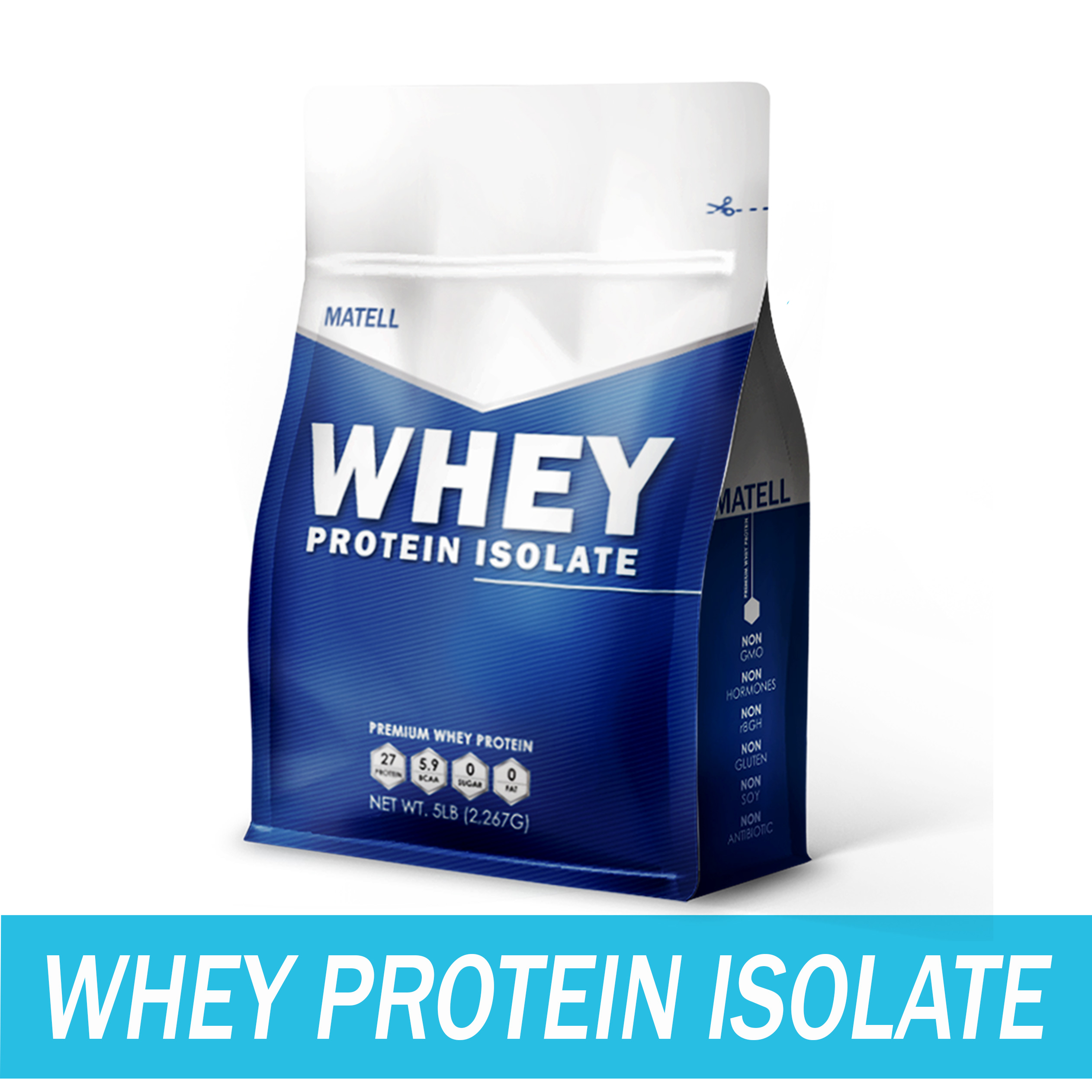 MATELL Whey Protein Isolate 5 Lb Non GMO and Non Hormones เวย์ โปรตีน