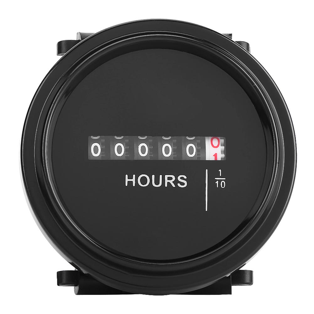 กระแสตรง Hour Meter Timer 1080 โวลต์รอบเชิงกลมิเตอร์วัดชั่วโมง