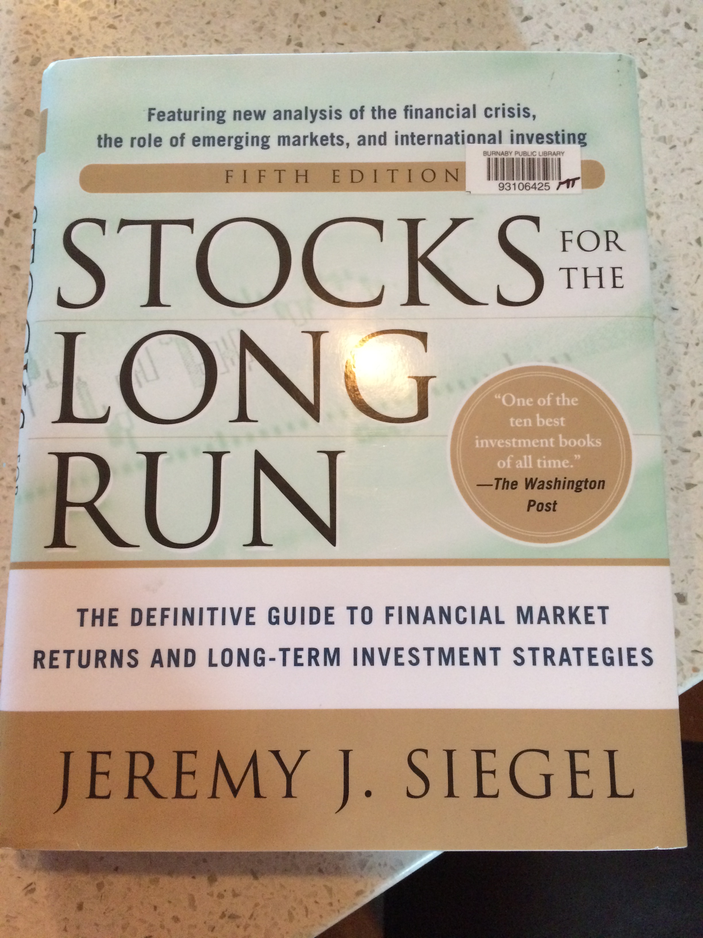 Stocks for the Long Run The Definitive Guide to Financial Market
