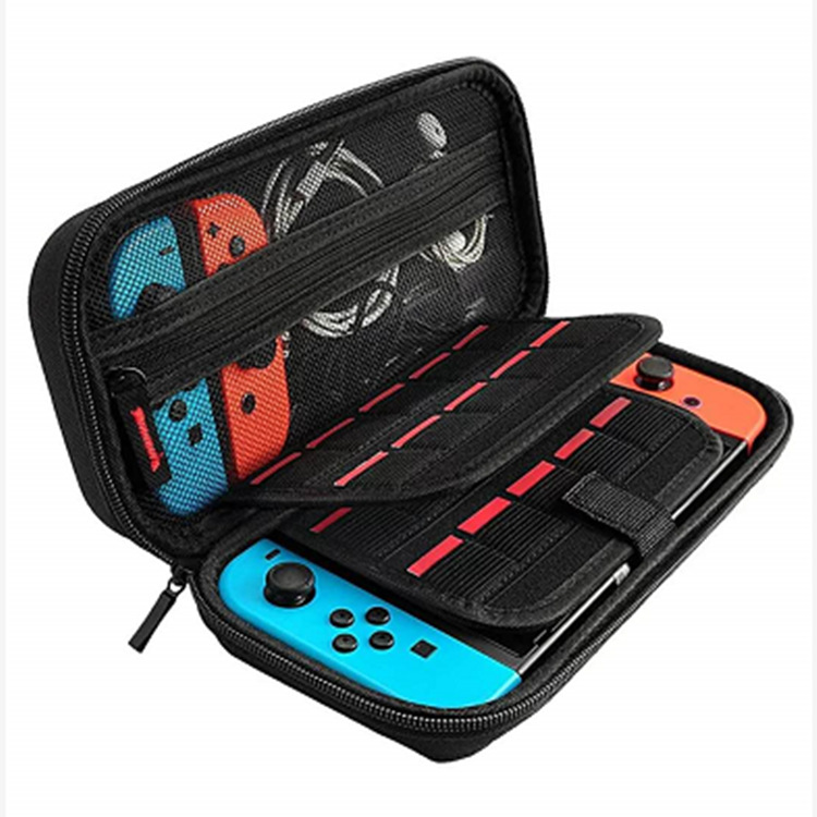 Suitable for Nintendo switch storage bag double compartment game card bit four corner bag switch host protection bag บังคับ Ren Tiantang แพคเกจคู่ช่องเกมการ์ดบิตมุมแพคเกจ SWITCH แพคเกจการป้องกันโฮสต์