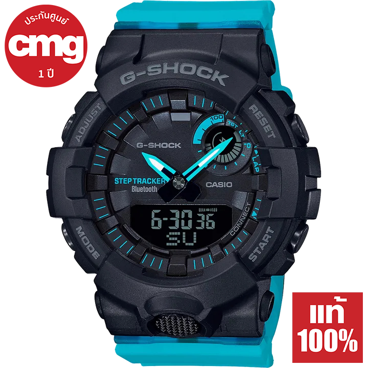 Casio G-Shock Mini นาฬิกาข้อมือผู้หญิง บลูทูธ นับก้าว รุ่น GMA-B800 ของแท้ ประกัน CMG