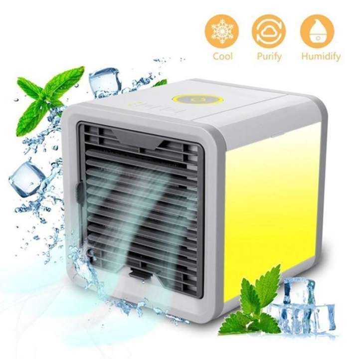 Arctic Air Cooler เครื่องทำความเย็นมินิ แอร์พกพา แอร์ตั้งโต๊ะขนาดเล็ก พัดลมไอเย็น ขนาดเล็ก พกพาง่าย เหมาะกับทุกวัย