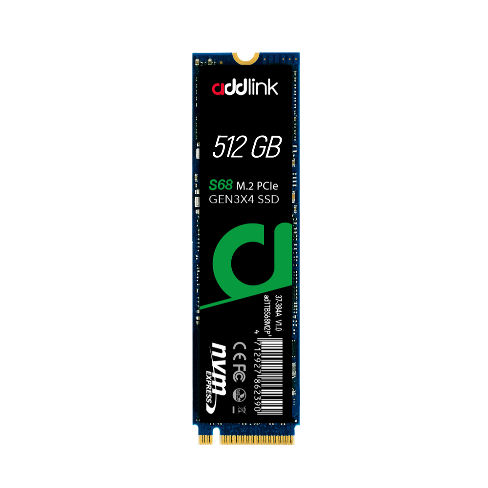 Addlink S68 M.2 SSD 512GB  (AD512GBS68M2P)